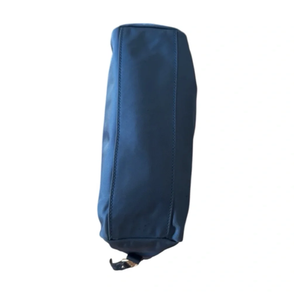 Tumi Blue Nylon Zip Travel‎ Makeup Storage Bag Case